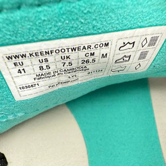 NEW KEEN UNEEK Sport Sandals Men\'s Black/Bright Aqua 1030571 main image 10